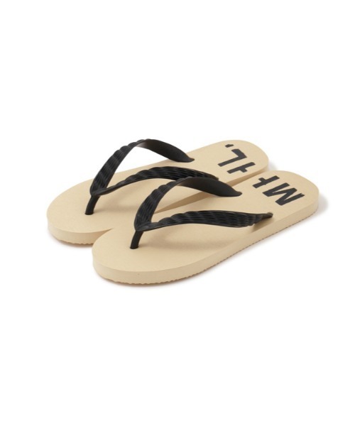 MHL.（エムエイチエル）の「NATURAL RUBBER（サンダル・レディース・ブラック/ナチュラル・25/24）」の3枚目の写真