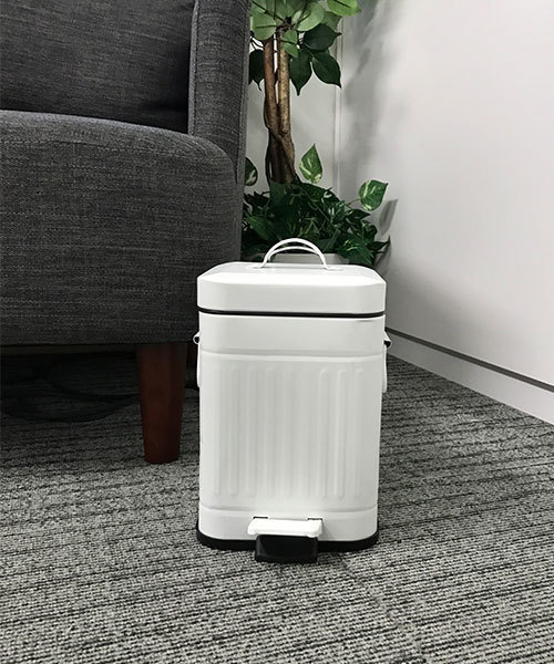 entre square（アントレスクエアー）の「bcl/Galva スクエアダストボックス 3L マットホワイト ごみ箱（ダストボックス・レディース・ホワイト・FREE）」の5枚目の写真