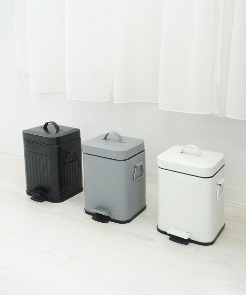 entre square（アントレスクエアー）の「bcl/Galva スクエアダストボックス 3L マットホワイト ごみ箱（ダストボックス・レディース・ホワイト・FREE）」の16枚目の写真