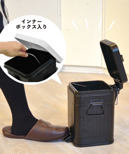 entre square（アントレスクエアー）の「bcl/Galva スクエアダストボックス 3L マットホワイト ごみ箱（ダストボックス・レディース・ホワイト・FREE）」の10枚目の写真