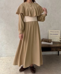 【apres jour clair】フリルケープワンピース【ZOZOTOWN限定アイテム】