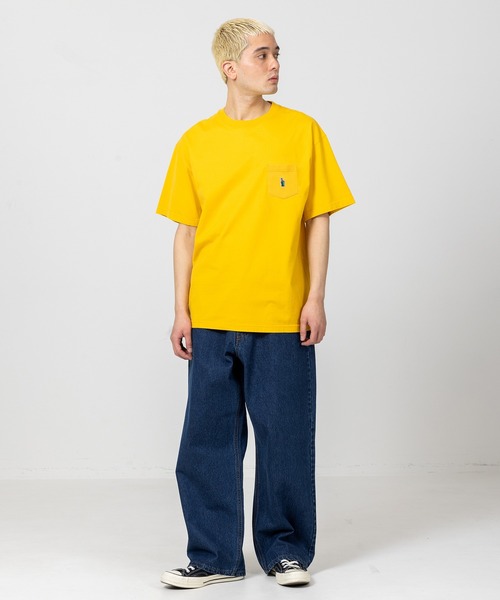 XLARGE（エクストララージ）の「MASTERPIECE S/S POCKET TEE（Tシャツ/カットソー・メンズ・ブラック/ホワイト/イエロー・S/M/L/XL）」の15枚目の写真