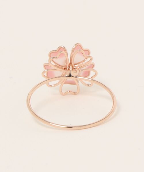 GGD SELECT（ジージーディー　セレクト）の「線曲げ桜リング ピンクゴールド[ACCACC]（リング・レディース・ピンクゴールド・FREE）」の2枚目の写真