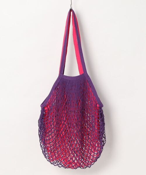BIRTHDAY BAR（バースデイバー）の「DOUBLE NET BAG メッシュバッグ 2枚セット（トートバッグ・レディース・レッド/ピンク/イエロー/ブルー・フリー）」の4枚目の写真