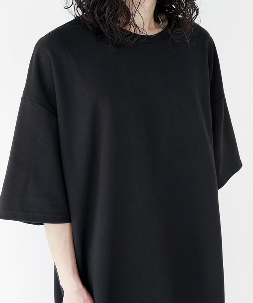 minsobi(ミンソビ)の「スピルドミント半袖Tシャツ バッグデザイン ハーフスリーブカットソー(Tシャツ/カットソー・メンズ・ブラック/ホワイト/ベージュ・FREE)」の16枚目の写真