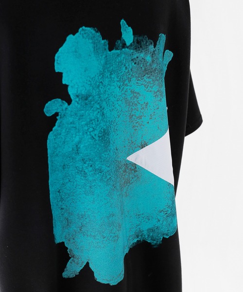 minsobi(ミンソビ)の「スピルドミント半袖Tシャツ バッグデザイン ハーフスリーブカットソー(Tシャツ/カットソー・メンズ・ブラック/ホワイト/ベージュ・FREE)」の19枚目の写真