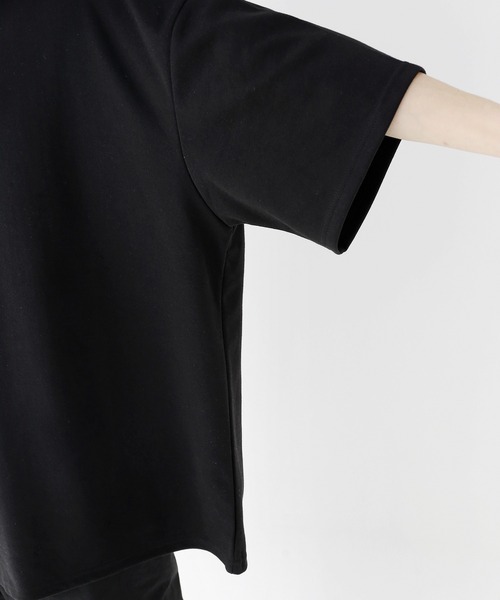 minsobi(ミンソビ)の「スピルドミント半袖Tシャツ バッグデザイン ハーフスリーブカットソー(Tシャツ/カットソー・メンズ・ブラック/ホワイト/ベージュ・FREE)」の18枚目の写真