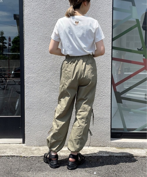 サイズ展開あり】サイドリボンカーゴパンツ（カーゴパンツ