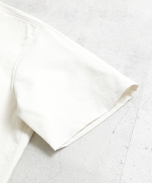 FUSE（フューズ）の「BIGヨークハーフスリーブシャツ（シャツ/ブラウス・メンズ・ベージュ/グレー系その他・01/02/03）」の13枚目の写真