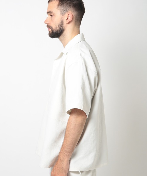 FUSE（フューズ）の「BIGヨークハーフスリーブシャツ（シャツ/ブラウス・メンズ・ベージュ/グレー系その他・01/02/03）」の16枚目の写真