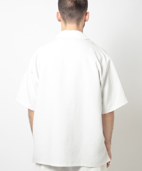 Lig. ハーフスリーブシャツ　ブラック N.HOOLYWOOD＞ジップアップ ハーフスリーブ シャツ