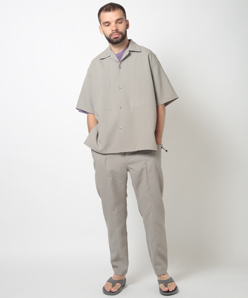 FUSE（フューズ）の「BIGヨークハーフスリーブシャツ（シャツ/ブラウス・メンズ・ベージュ/グレー系その他・01/02/03）」の17枚目の写真