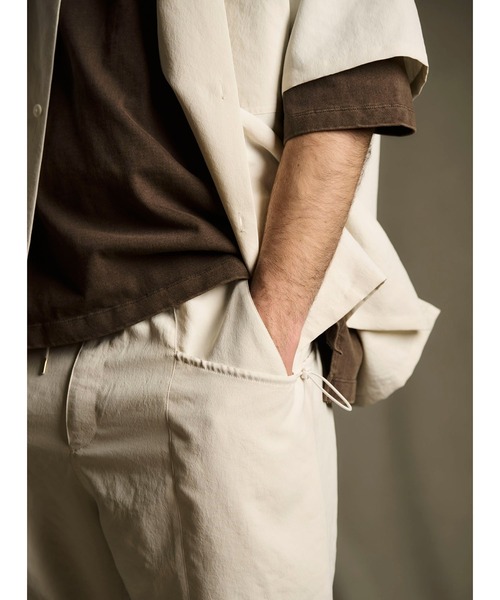 FUSE（フューズ）の「BIGヨークハーフスリーブシャツ（シャツ/ブラウス・メンズ・ベージュ/グレー系その他・01/02/03）」の4枚目の写真