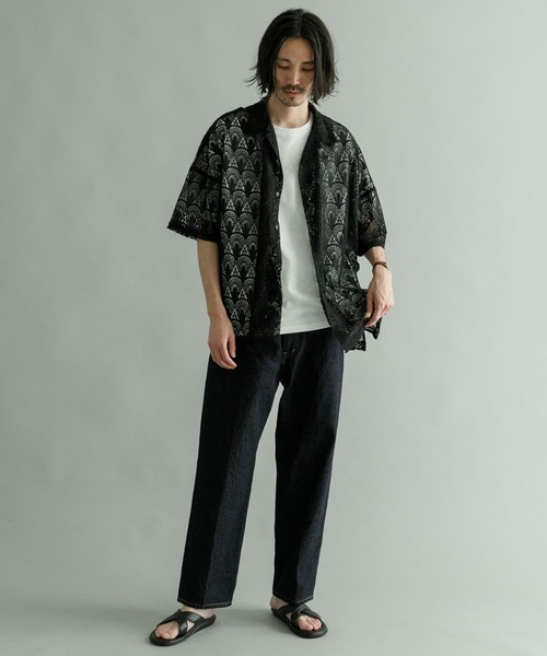URBAN RESEARCH（アーバンリサーチ）の「URBAN RESEARCH iD　レースオープンカラーシャツ（シャツ/ブラウス・メンズ・グリーン/ネイビー/ブラック・MEDIUM/LARGE）」の10枚目の写真