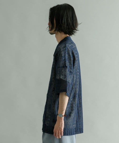 URBAN RESEARCH（アーバンリサーチ）の「URBAN RESEARCH iD　レースオープンカラーシャツ（シャツ/ブラウス・メンズ・グリーン/ネイビー/ブラック・MEDIUM/LARGE）」の17枚目の写真