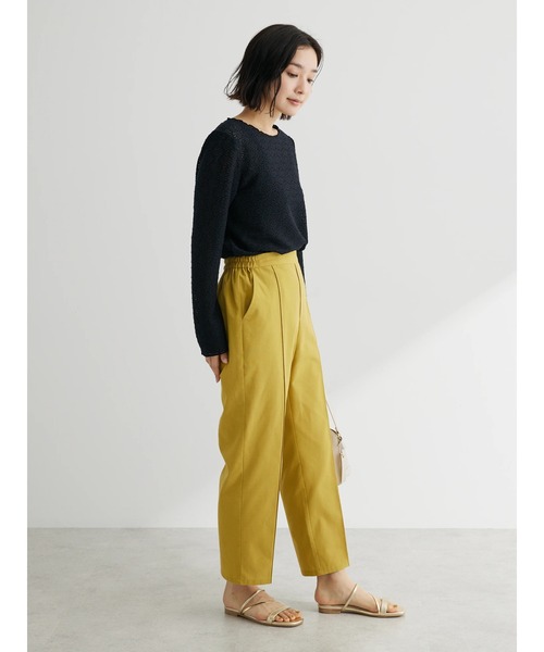 Green Parks(グリーンパークス)の「綿麻混イージーテーパードパンツ(その他パンツ・レディース・ブラック/イエロー/ロイヤルブルー/ダークベージュ/ピンク系その他/ブルーグリーン・FREE)」の19枚目の写真