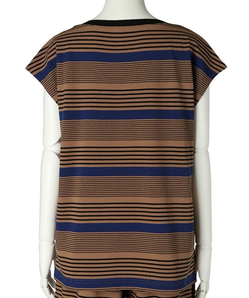 KID BLUE（キッドブルー）の「キッドブルー -23マルチボーダーカノコ -半袖トップス -KRUN363 -kidblue（その他トップス・レディース・ブルー/ピンク・M）」の6枚目の写真