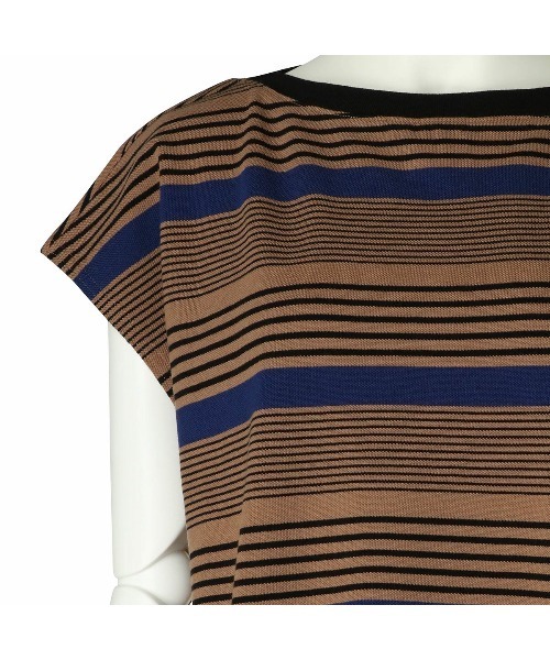 KID BLUE（キッドブルー）の「キッドブルー -23マルチボーダーカノコ -半袖トップス -KRUN363 -kidblue（その他トップス・レディース・ブルー/ピンク・M）」の9枚目の写真