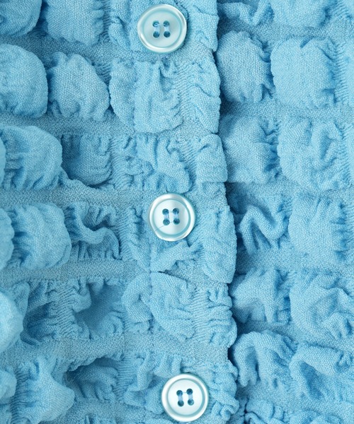 CIAOPANIC TYPY（チャオパニックティピー）の「【KIDS】マルチウェイポップコーンショートカーディガン（カーディガン/ボレロ・キッズ・サックスブルー/グリーン/ブラウン・S/M/L/XL/XXL）」の13枚目の写真