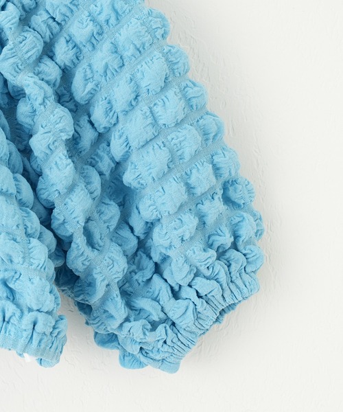 CIAOPANIC TYPY（チャオパニックティピー）の「【KIDS】マルチウェイポップコーンショートカーディガン（カーディガン/ボレロ・キッズ・サックスブルー/グリーン/ブラウン・S/M/L/XL/XXL）」の15枚目の写真