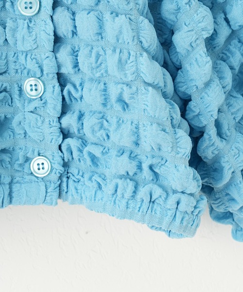 CIAOPANIC TYPY（チャオパニックティピー）の「【KIDS】マルチウェイポップコーンショートカーディガン（カーディガン/ボレロ・キッズ・サックスブルー/グリーン/ブラウン・S/M/L/XL/XXL）」の16枚目の写真