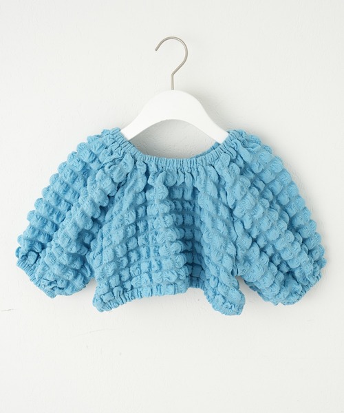 CIAOPANIC TYPY（チャオパニックティピー）の「【KIDS】マルチウェイポップコーンショートカーディガン（カーディガン/ボレロ・キッズ・サックスブルー/グリーン/ブラウン・S/M/L/XL/XXL）」の18枚目の写真