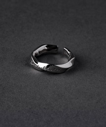 サイズ調整可能 シルバー925 ユニセックス変形デザイン シルバーリング
