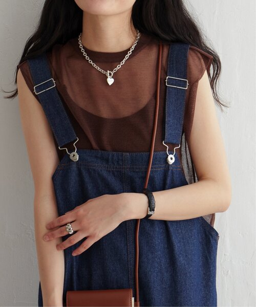 VENCEEXCHANGE（ヴァンスエクスチェンジ）の「シアーニットノースリトップス（ニット/セーター・レディース・ブラウン/ブラック/オフホワイト/グレー・FREE）」の17枚目の写真