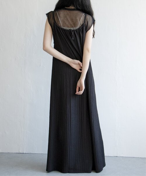 VENCEEXCHANGE（ヴァンスエクスチェンジ）の「シアーニットノースリトップス（ニット/セーター・レディース・ブラウン/ブラック/オフホワイト/グレー・FREE）」の5枚目の写真