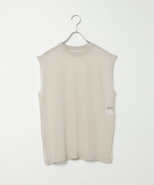 VENCEEXCHANGE（ヴァンスエクスチェンジ）の「シアーニットノースリトップス（ニット/セーター・レディース・ブラウン/ブラック/オフホワイト/グレー・FREE）」の6枚目の写真