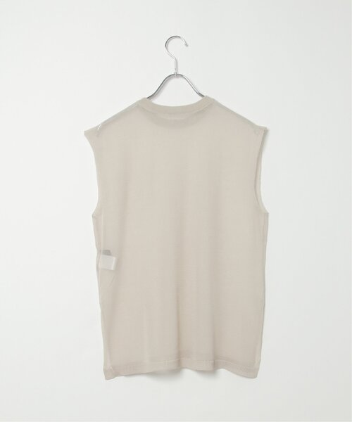 VENCEEXCHANGE（ヴァンスエクスチェンジ）の「シアーニットノースリトップス（ニット/セーター・レディース・ブラウン/ブラック/オフホワイト/グレー・FREE）」の7枚目の写真