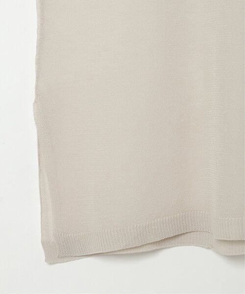 VENCEEXCHANGE（ヴァンスエクスチェンジ）の「シアーニットノースリトップス（ニット/セーター・レディース・ブラウン/ブラック/オフホワイト/グレー・FREE）」の9枚目の写真