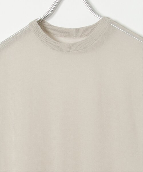 VENCEEXCHANGE（ヴァンスエクスチェンジ）の「シアーニットノースリトップス（ニット/セーター・レディース・ブラウン/ブラック/オフホワイト/グレー・FREE）」の10枚目の写真