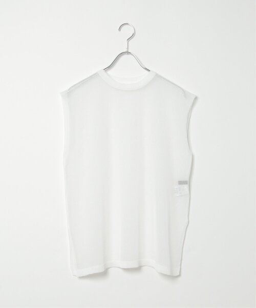 VENCEEXCHANGE（ヴァンスエクスチェンジ）の「シアーニットノースリトップス（ニット/セーター・レディース・ブラウン/ブラック/オフホワイト/グレー・FREE）」の12枚目の写真