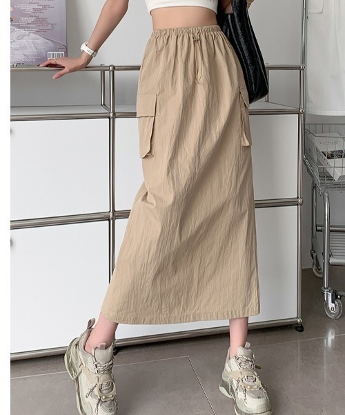 【セール】クールポケットツーリングスカート カジュアルスカート 裏地あり（スカート）｜AMAJI（アマジ）