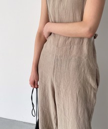 レッドチョップワークスリネンバックリボンサロペット36 キャナルジーン