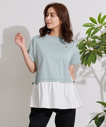 Arnold Palmer | シルケット 天竺 切替 ドロスト トップス(Tシャツ/カットソー)