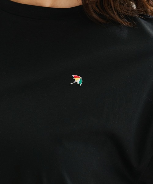 Arnold Palmer（アーノルドパーマー）の「シルケット 天竺 切替 ドロスト トップス（Tシャツ/カットソー・レディース・ミント/ホワイト/ブラック・L/S/M）」の4枚目の写真