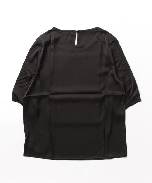 BLANC FICELLE(ブランフィセル)の「5分袖 エレガンス Tシャツ(Tシャツ/カットソー・レディース・ブラック/グレー/レッド/グリーン/ピンク/アイボリー・M/L/XL)」の12枚目の写真