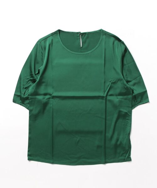 BLANC FICELLE(ブランフィセル)の「5分袖 エレガンス Tシャツ(Tシャツ/カットソー・レディース・ブラック/グレー/レッド/グリーン/ピンク/アイボリー・M/L/XL)」の19枚目の写真