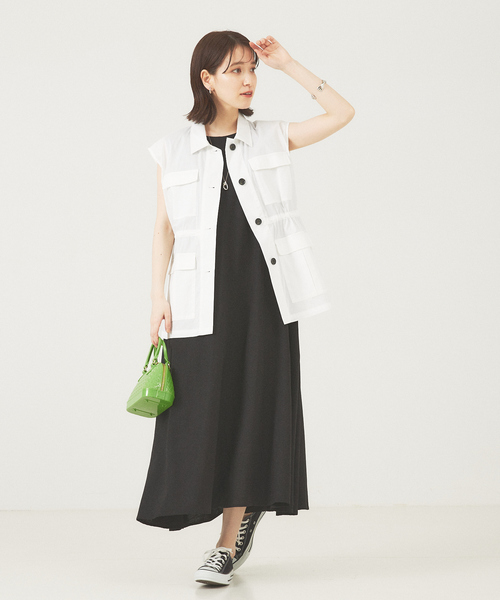 【セール】ミリタリーシャツベスト（ベスト）｜abahouse mavie（アバハウスマヴィ）