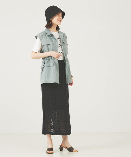 【セール】ミリタリーシャツベスト（ベスト）｜abahouse mavie（アバハウスマヴィ）