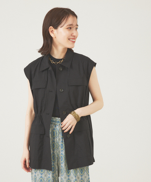 【セール】ミリタリーシャツベスト（ベスト）｜abahouse mavie（アバハウスマヴィ）