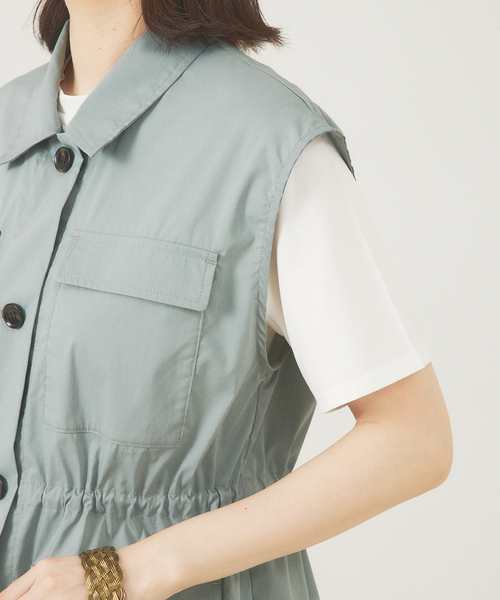 【セール】ミリタリーシャツベスト（ベスト）｜abahouse mavie（アバハウスマヴィ）