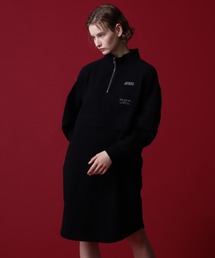 AVIREX | 《COLLECTION》L-L/S STAND COLLAR ZIP ONE PIECE/スタンドカラージップワンピース(ワンピース)