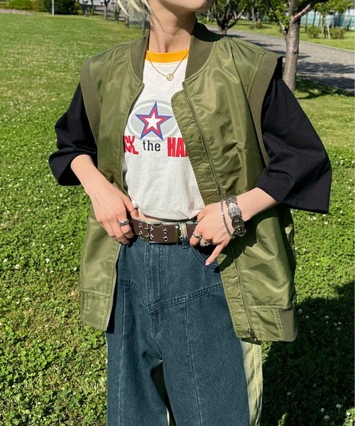 sedacle(セダクル)の「MA-1ベスト(ベスト・メンズ・ブラック/カーキ・MEDIUM/LARGE)」の10枚目の写真