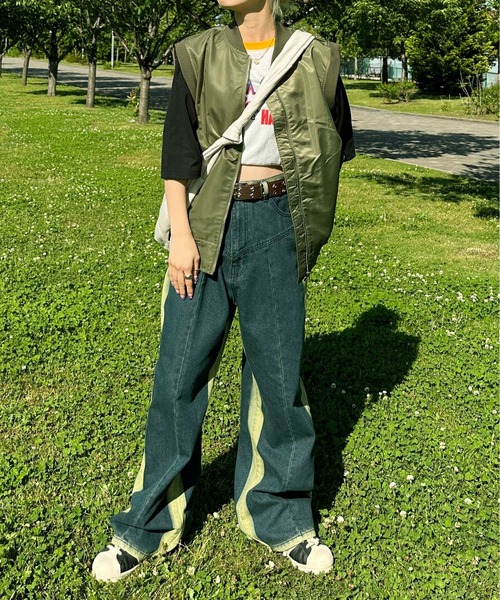 sedacle(セダクル)の「MA-1ベスト(ベスト・メンズ・ブラック/カーキ・MEDIUM/LARGE)」の11枚目の写真