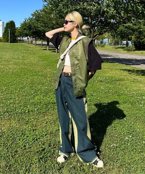 sedacle(セダクル)の「MA-1ベスト(ベスト・メンズ・ブラック/カーキ・MEDIUM/LARGE)」の12枚目の写真