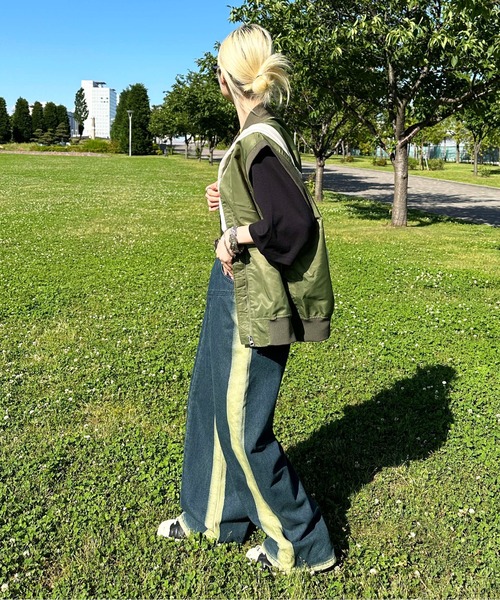 sedacle(セダクル)の「MA-1ベスト(ベスト・メンズ・ブラック/カーキ・MEDIUM/LARGE)」の13枚目の写真