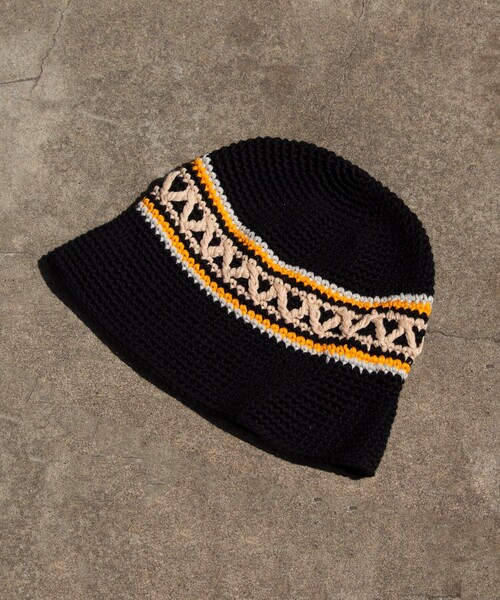 Mighty Shine(マイティシャイン)の「【Mighty Shine/マイティシャイン】Groovy Knit Hat -Nordic & Border-(ハット・メンズ・ブラック系その他/グレー系その他/ベージュ系その他/グリーン系その他・FREE)」の2枚目の写真